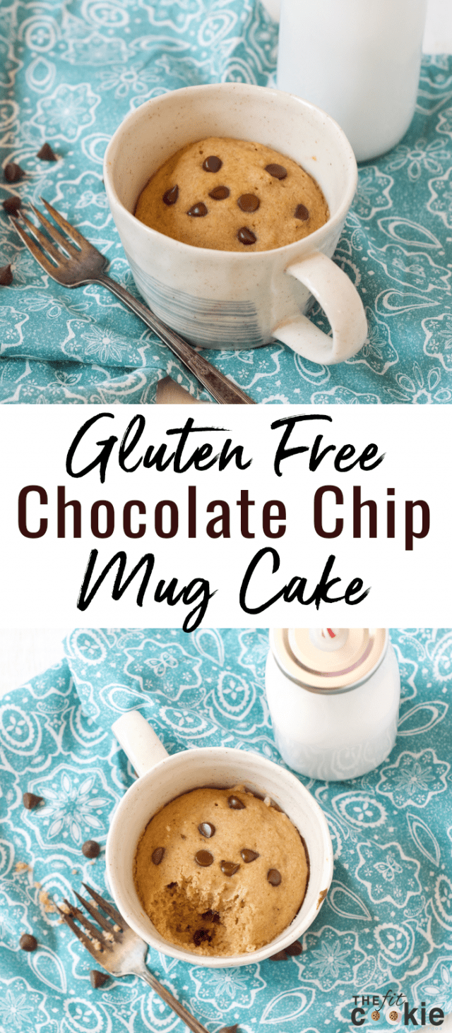 Gluten Free Chocolate Chip Mug Cake (Vegan) • The Fit Cookie