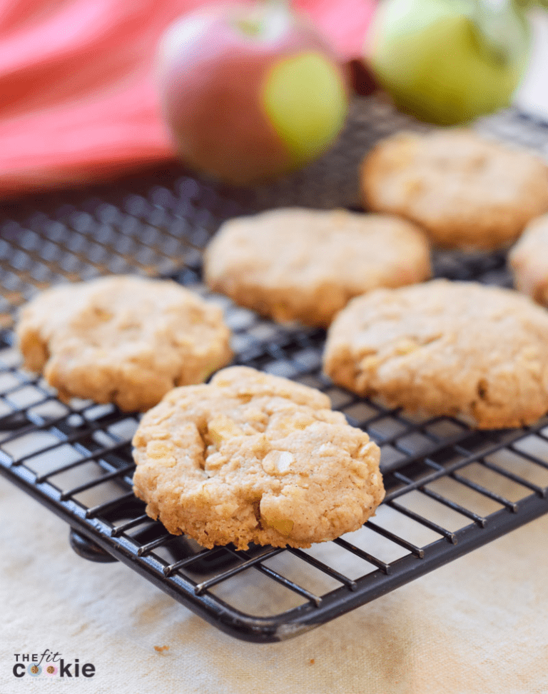 Gluten Free Apple Oatmeal Cookies (Dairy Free) • The Fit Cookie