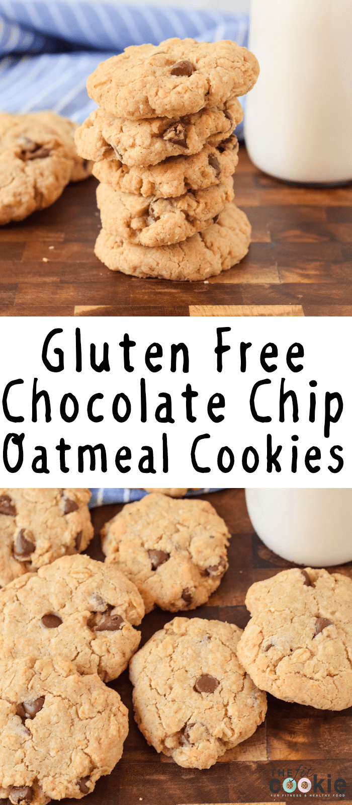 Gluten Free Oatmeal Chocolate Chip Cookies • The Fit Cookie