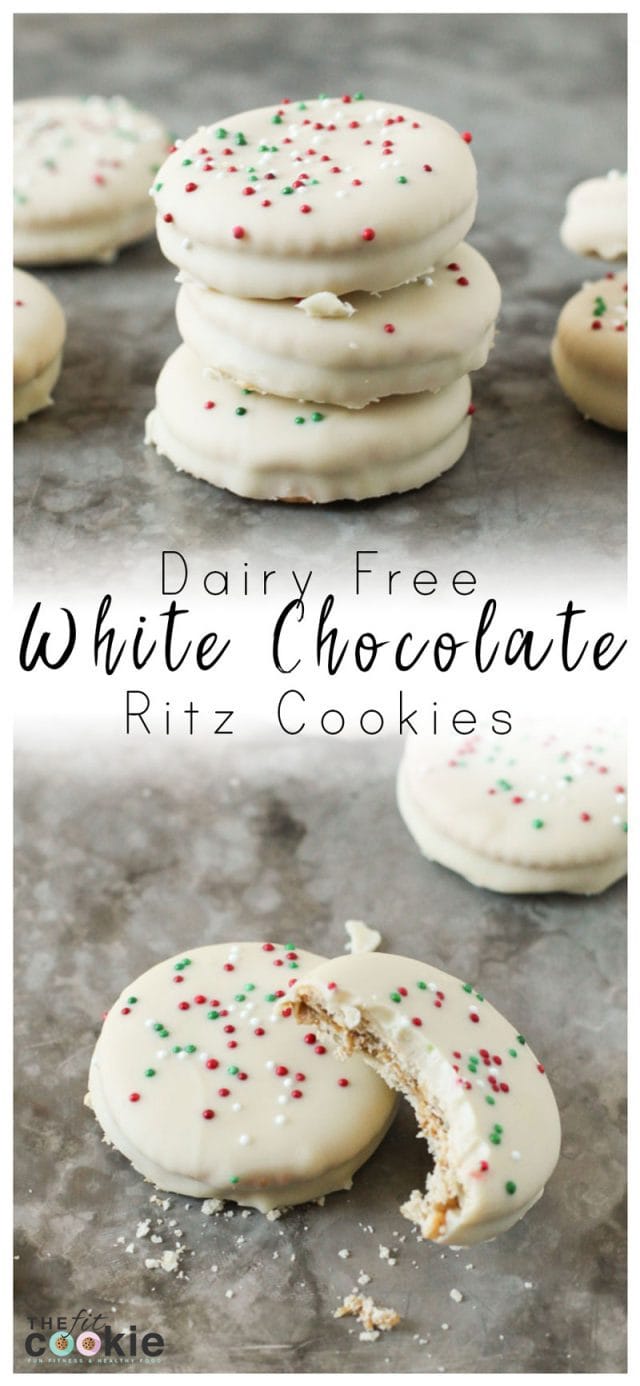 Dairy Free White Chocolate Ritz Cookies • The Fit Cookie