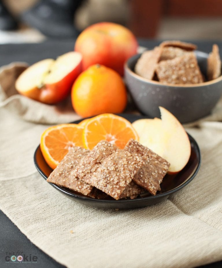 Homemade Cinnamon Sugar Crackers (Gluten Free) • The Fit Cookie