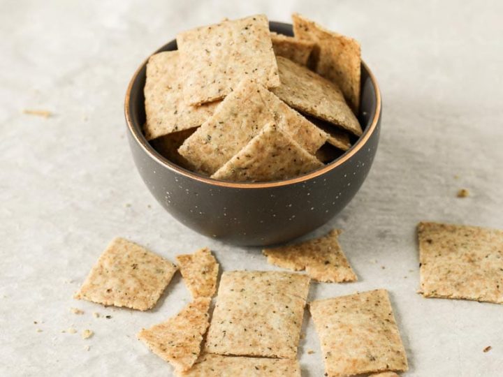 Image for Gluten Free Garlic Herb Crackers (Dairy Free)