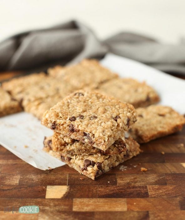 Craving granola bars that are simple, chewy, and better for you than store-bought? Make some of our best Gluten Free Granola Bars at home pack them for snacks and lunch! These also make awesome school snacks since they're peanut free | thefitcookie.com #peanutfree #glutenfree #snacks
