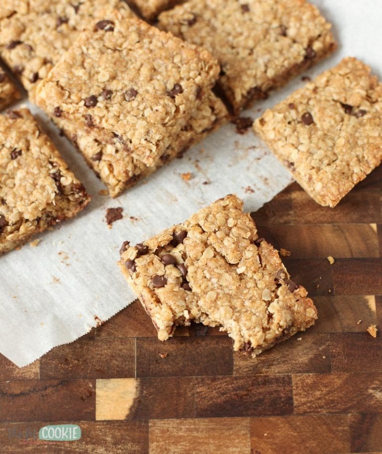 Gluten Free Chocolate Chip Granola Bars (Dairy Free) • The Fit Cookie