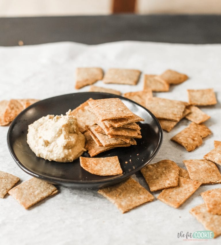 Gluten Free Za'atar Crackers (Vegan) • The Fit Cookie