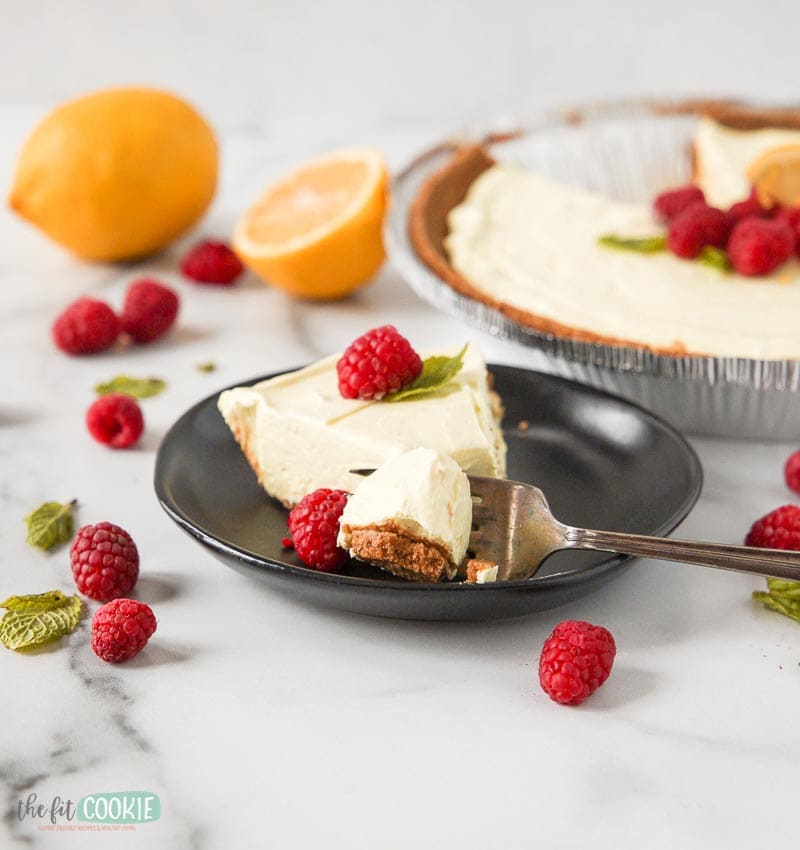 No Bake Dairy Free Lemon Cheesecake (Gluten Free) • The Fit Cookie