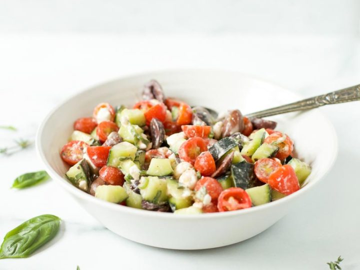 Image for Classic Greek Salad (Dairy Free & Low Carb)