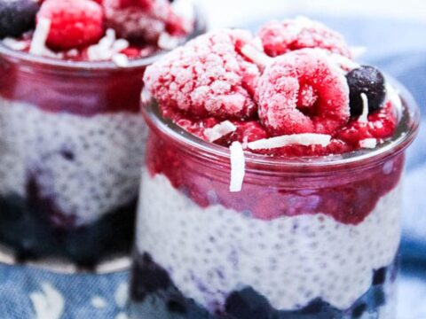 Image for Healthy Berries and Coconut Chia Seed Pudding