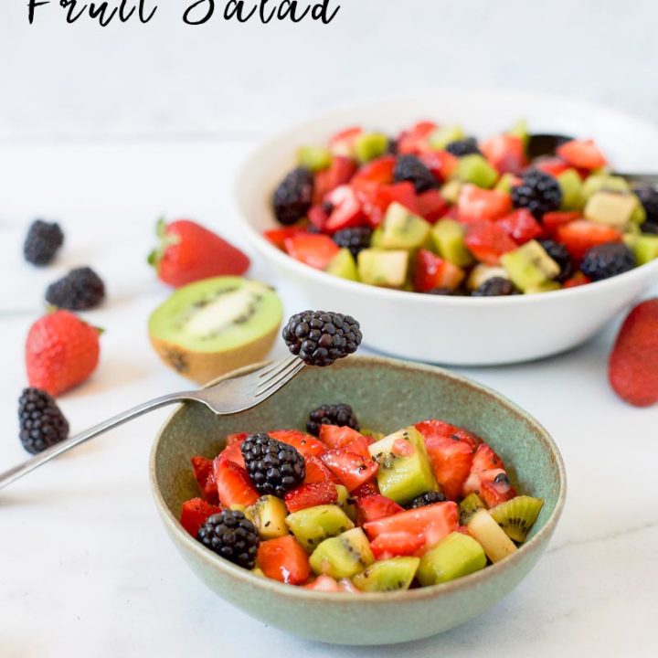 Blackberry Kiwi Fruit Salad (Paleo) • The Fit Cookie