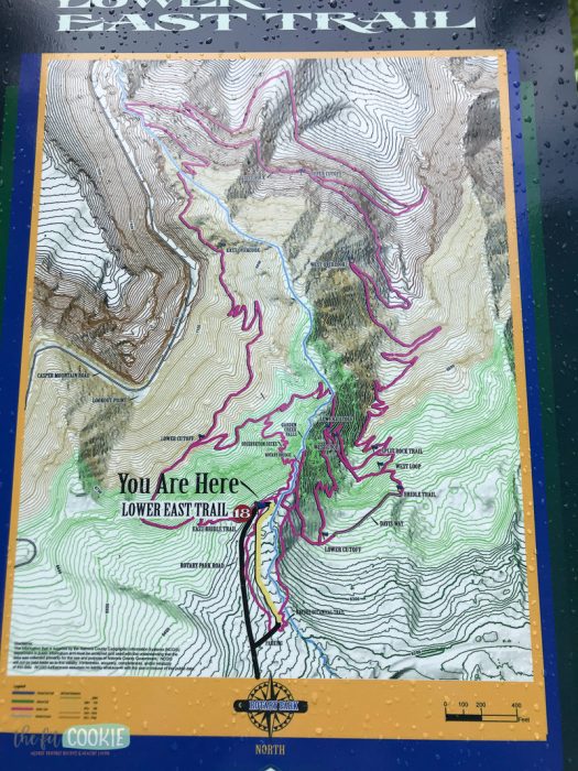 trail map of rotary park in casper