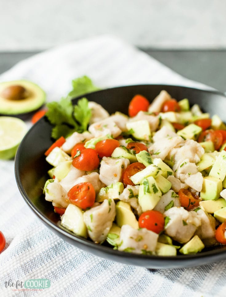 Fresh Sea Bass Ceviche (Grain Free) • The Fit Cookie