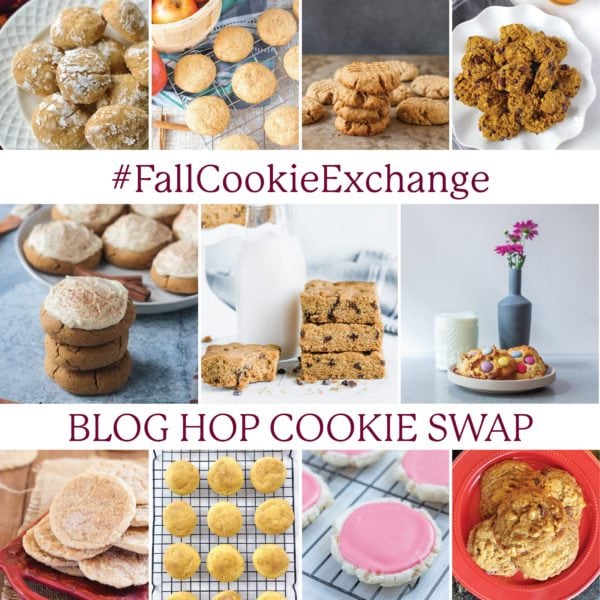 photo collage of allergy friendly fall cookies