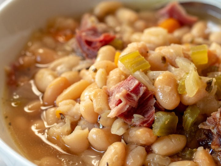 Image for Instant Pot Ham and White Bean Soup {No Presoaking Dry Beans}