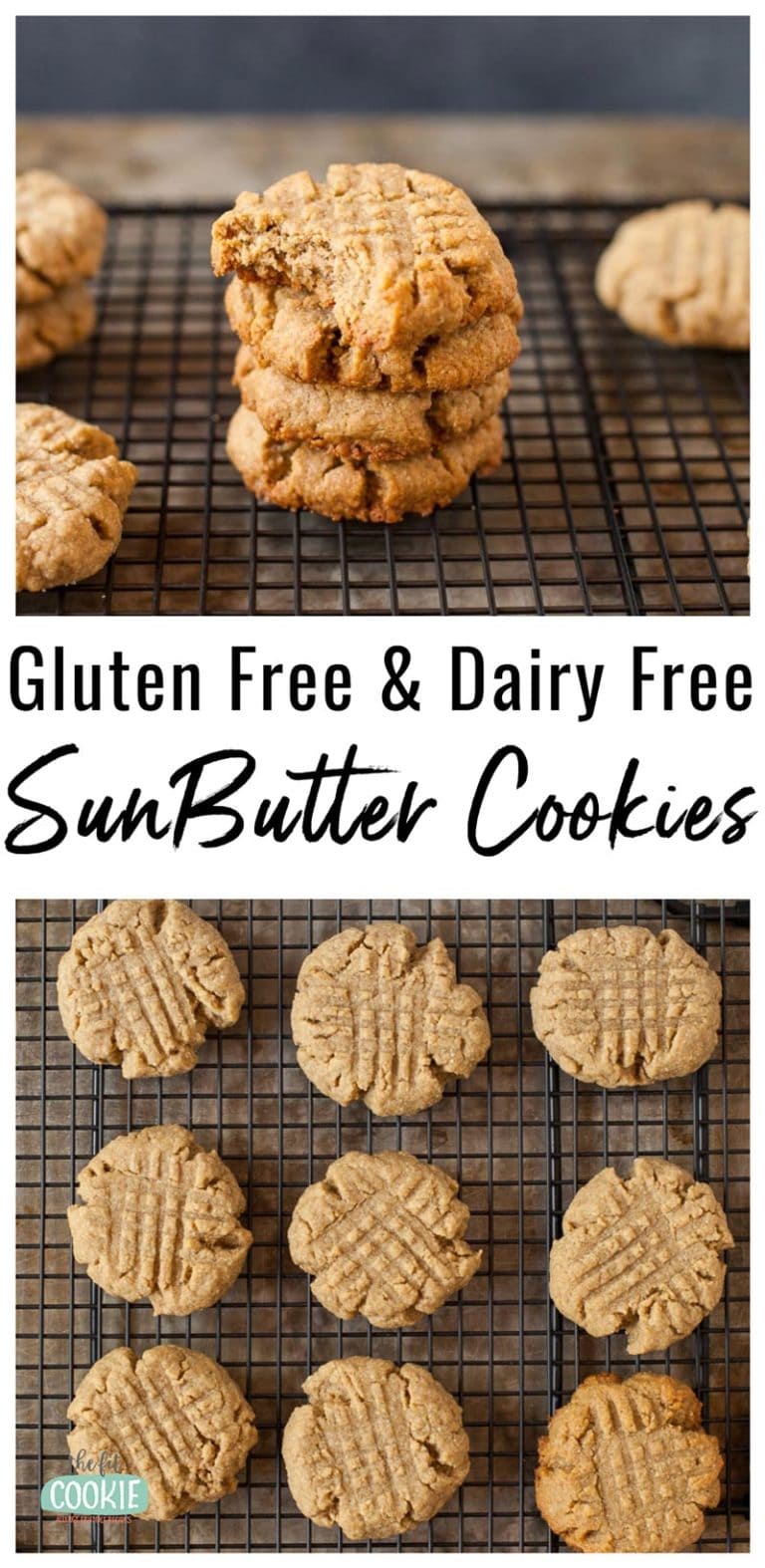 Gluten Free SunButter Cookies (Vegan) • The Fit Cookie