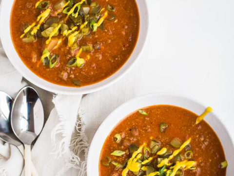 Image for Paleo Instant Pot Cheeseburger Soup
