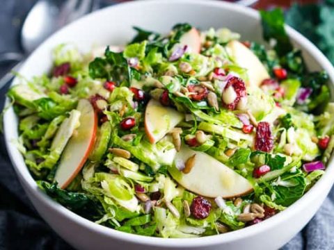 Image for Shaved Brussels Sprout Salad with Kale and Apples