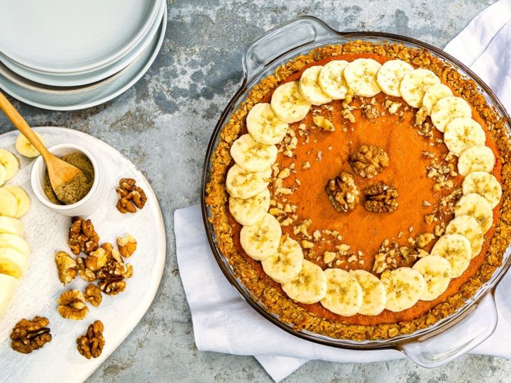 Image for Scandinavian Sweet Potato Pie Recipe (Healthy, Dairy-Free & Low Sugar)