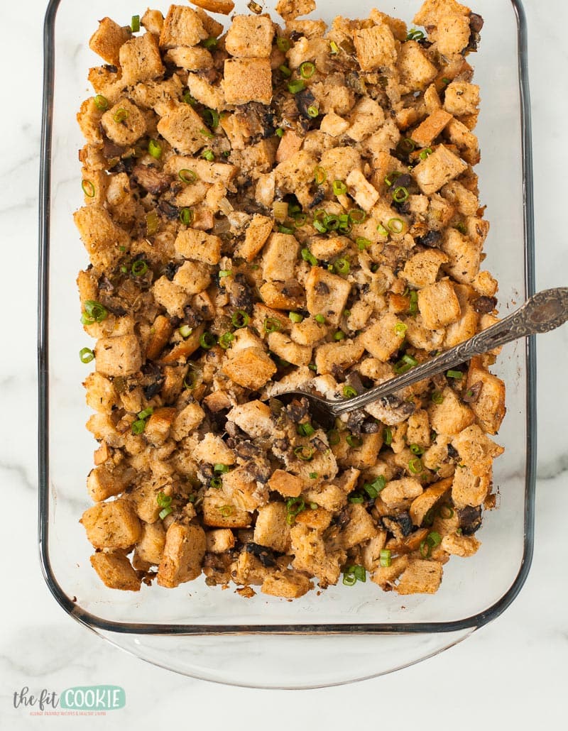 Homemade Gluten Free Stuffing (Dairy Free) • The Fit Cookie