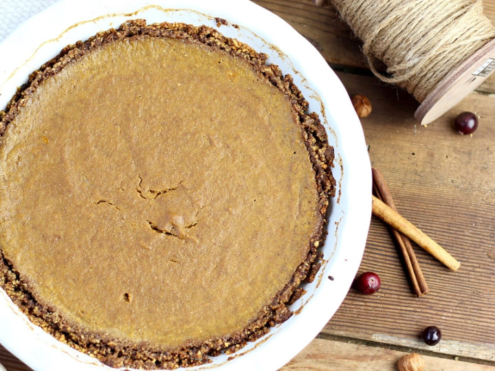 Image for Paleo Pumpkin Pie with Grain Free Crust