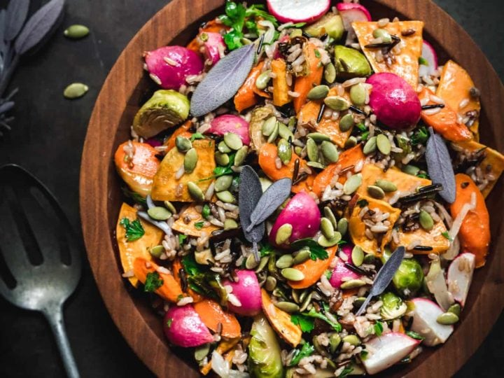 Image for Fall Harvest Salad with Roasted Vegetables & Wild Rice