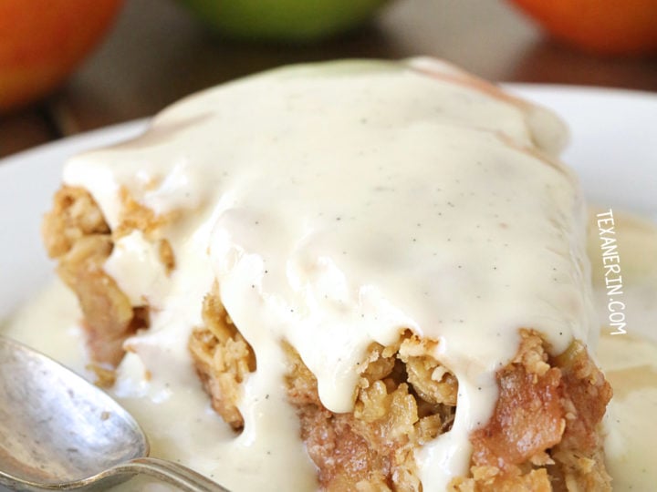 Image for Swedish Apple Pie (gluten-free, vegan, whole grain, dairy-free) - Texanerin Baking