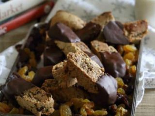 Image for Dark Chocolate Rosemary Raisin Biscotti