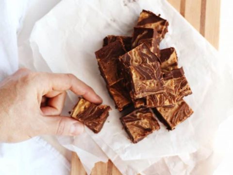 Image for The easiest chocolate peanut butter coconut oil fudge