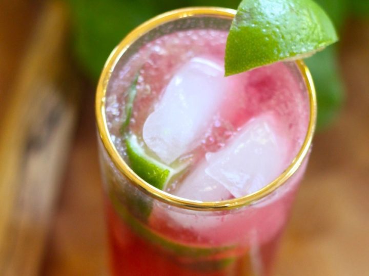 Image for Pomegranate Lime Non-Alcoholic Spritzer
