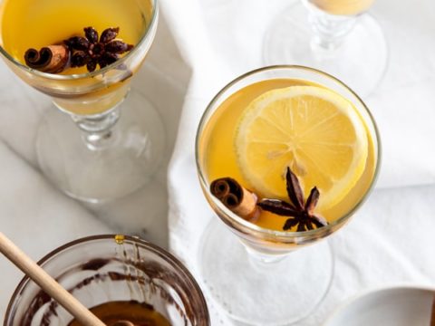 Image for Green Tea Nonalcoholic Hot Toddy Recipe