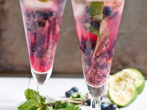 Image for Blueberry Mojito Mocktails