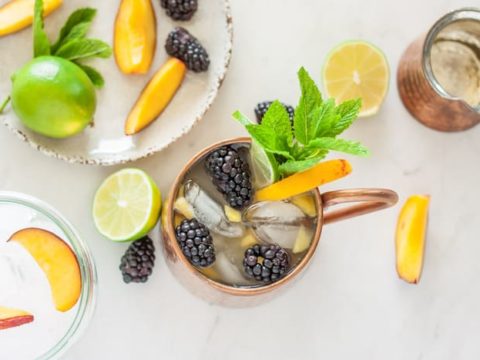 Image for Peach Moscow Mule {Moscow Mule Mocktail}