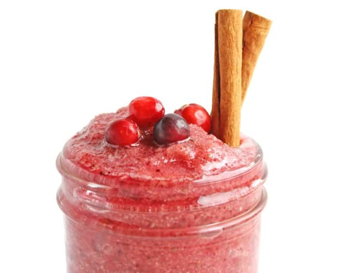 Image for Fresh cranberry smoothie with cinnamon and pomegranate
