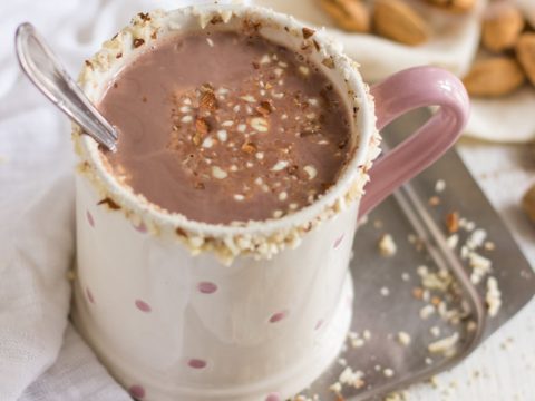 Image for Healthy Almond Milk Hot Cocoa (Vegan, Dairy-Free)