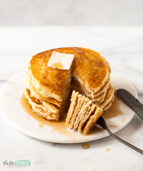 Gluten Free Buttermilk Pancakes (Vegan) • The Fit Cookie