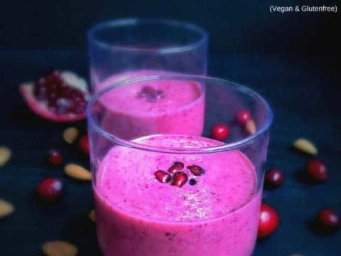 Image for Super Healthy Pomegranate Cranberry Almond Smoothie