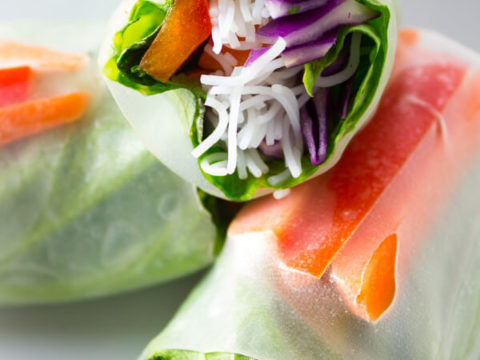 Image for Vegan Salad Spring Rolls
