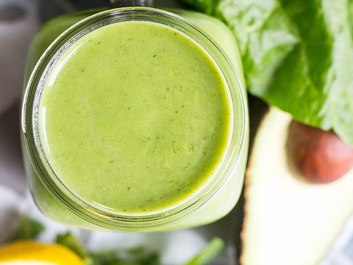 Image for Immune boosting avocado and mint green smoothie