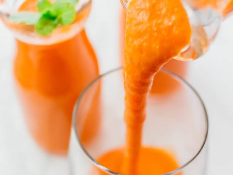 Image for Carrot Smoothie with Pineapple, Banana, and Mango