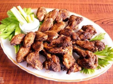 Image for Spicy Dry Rub Chicken Wings - Oven Baked Recipe
