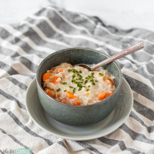 Instant Pot Chicken and Rice Soup (Gluten Free) • The Fit Cookie