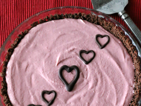Image for Gluten-free Chocolate Raspberry Mousse Pie {Dairy-free}
