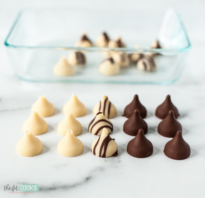 various dairy free chocolate kisses