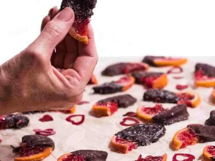 Image for Chocolate Dipped Candied Blood Oranges