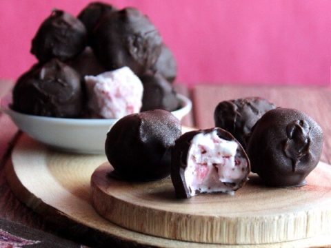 Image for Dairy Free Strawberry Ice Cream Bonbons