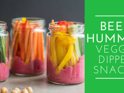 Image for Beet Hummus Veggie Dipper Snacks