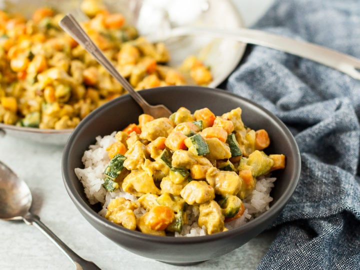 Image for Dairy Free Creamy Chicken Curry (with Paleo Option)