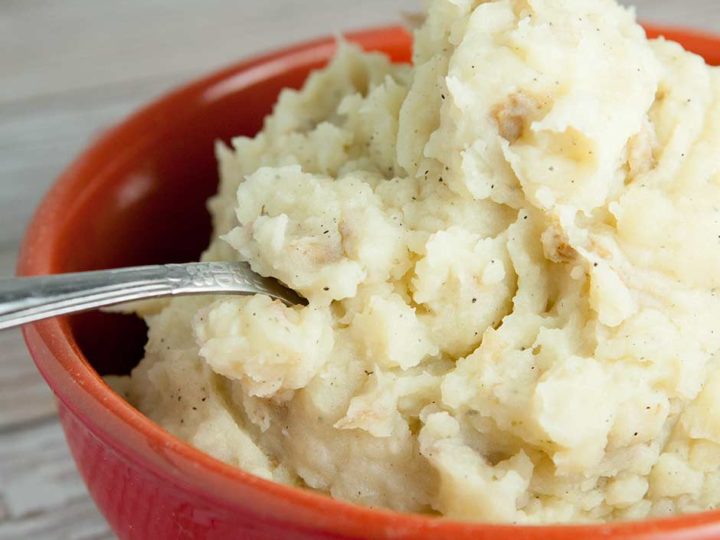 Image for Creamy Garlic Dairy Free Mashed Potatoes - No Milk Recipe
