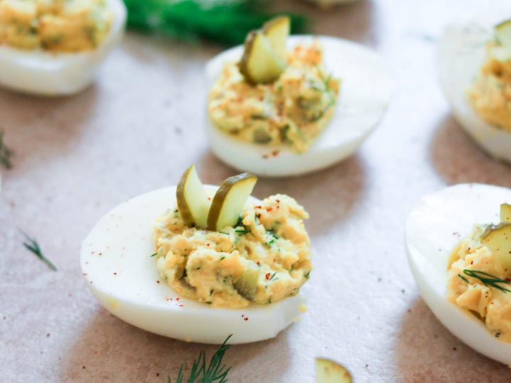 Image for Pickle Deviled Eggs (Paleo, Whole30, Keto)