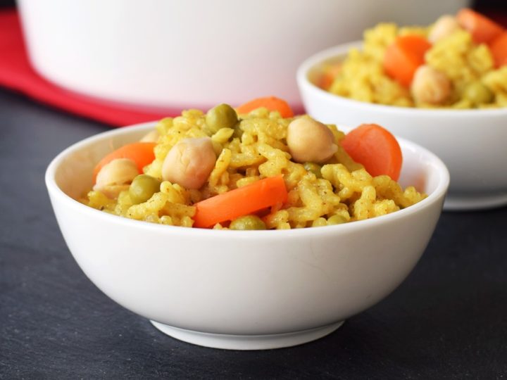 Image for Vegan Baked Curry Risotto (One Pot, No Stir, Pantry Recipe!)