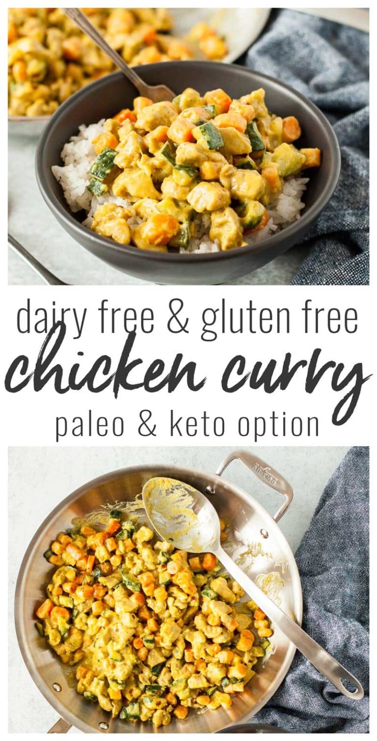 Dairy Free Creamy Chicken Curry (with Paleo Option) • The Fit Cookie
